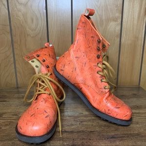 Awesome Gudrun Sjoden Orange Floral Boots